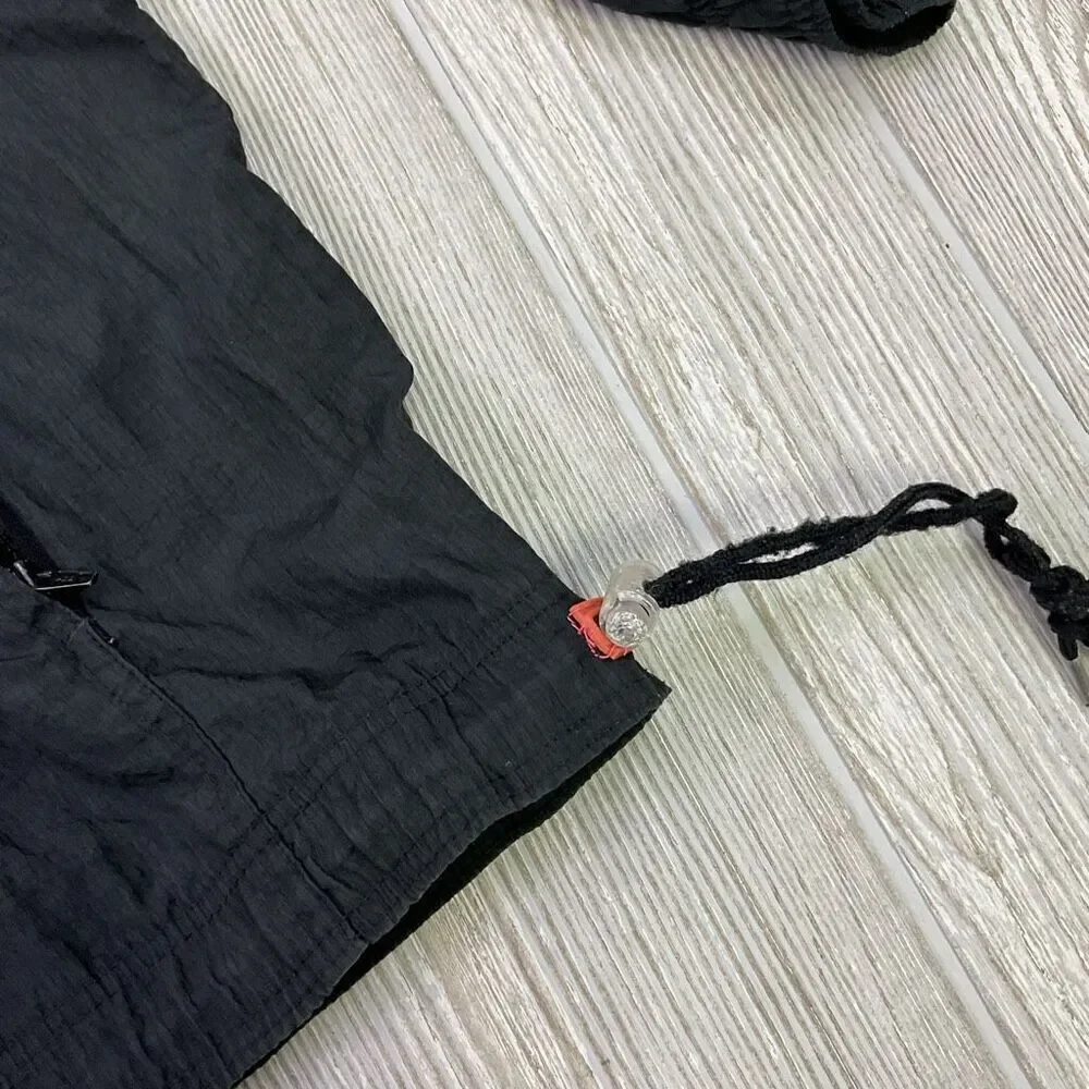 Vintage Nike Grey Label Men’s Large Black Nylon Windbreaker Anorak Jacket
